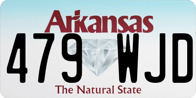 AR license plate 479WJD