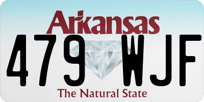 AR license plate 479WJF