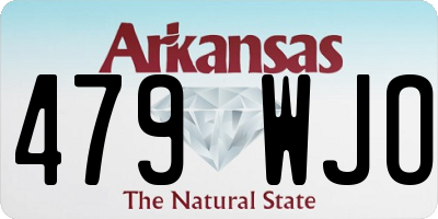AR license plate 479WJO