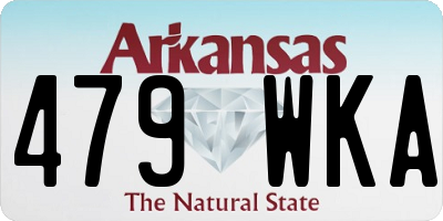 AR license plate 479WKA