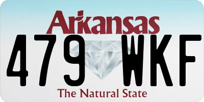 AR license plate 479WKF