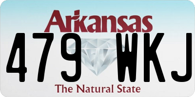 AR license plate 479WKJ