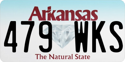 AR license plate 479WKS
