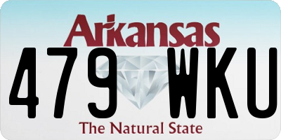 AR license plate 479WKU