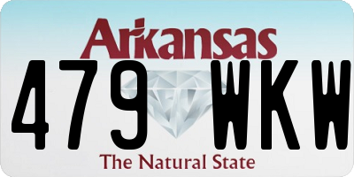 AR license plate 479WKW
