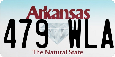 AR license plate 479WLA