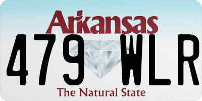 AR license plate 479WLR