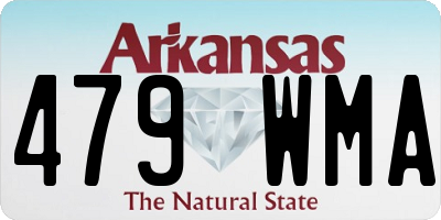 AR license plate 479WMA