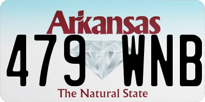 AR license plate 479WNB
