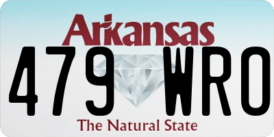 AR license plate 479WRO