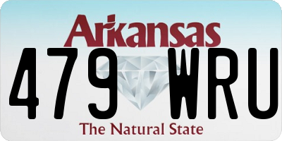 AR license plate 479WRU