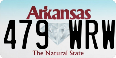 AR license plate 479WRW