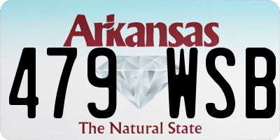 AR license plate 479WSB