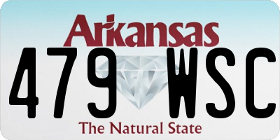 AR license plate 479WSC