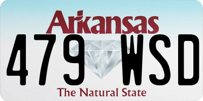 AR license plate 479WSD