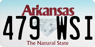 AR license plate 479WSI