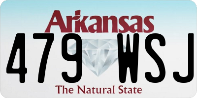 AR license plate 479WSJ