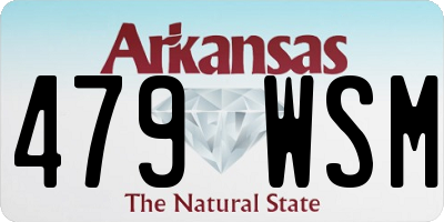 AR license plate 479WSM
