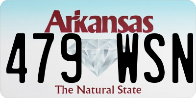 AR license plate 479WSN
