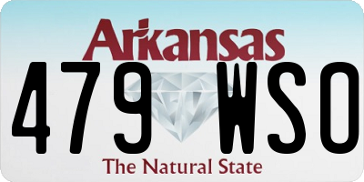 AR license plate 479WSO