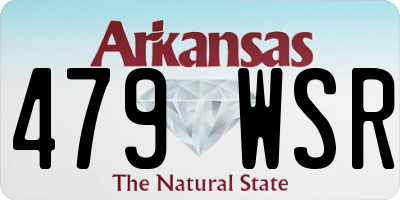 AR license plate 479WSR