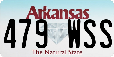 AR license plate 479WSS