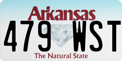 AR license plate 479WST