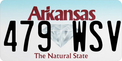 AR license plate 479WSV