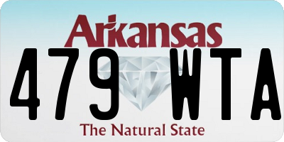 AR license plate 479WTA