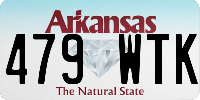 AR license plate 479WTK