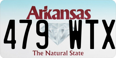 AR license plate 479WTX