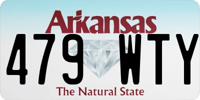 AR license plate 479WTY