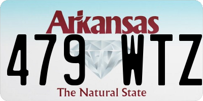 AR license plate 479WTZ