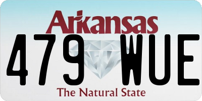 AR license plate 479WUE