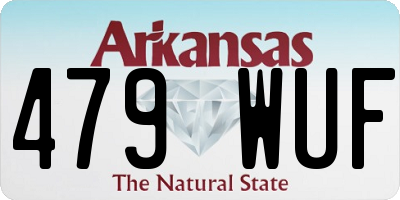 AR license plate 479WUF
