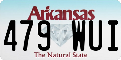 AR license plate 479WUI