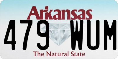 AR license plate 479WUM