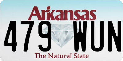 AR license plate 479WUN