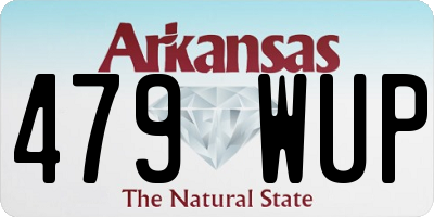 AR license plate 479WUP