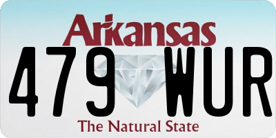AR license plate 479WUR