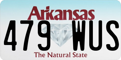 AR license plate 479WUS