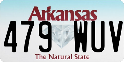 AR license plate 479WUV