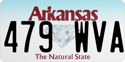 AR license plate 479WVA