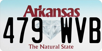 AR license plate 479WVB