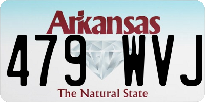 AR license plate 479WVJ