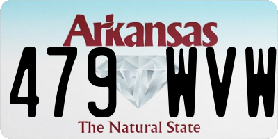 AR license plate 479WVW