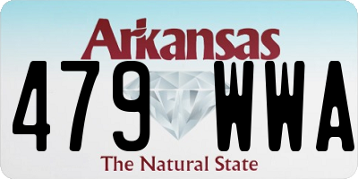 AR license plate 479WWA