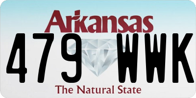 AR license plate 479WWK