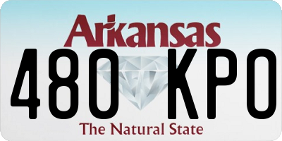 AR license plate 480KPO