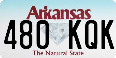AR license plate 480KQK
